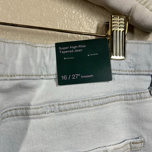 Wild Fable Women's Super-High Rise Acid Over-Dye Straight Jeans size 16 Y2K - Picture 4 of 14